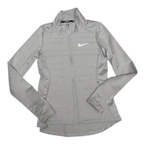 NEW Nike Women's Xs Essentials Running Jacket 855159-0102 Gray Thumbholes Hybrid